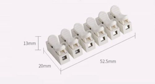 6 Way Screwless Terminal Block